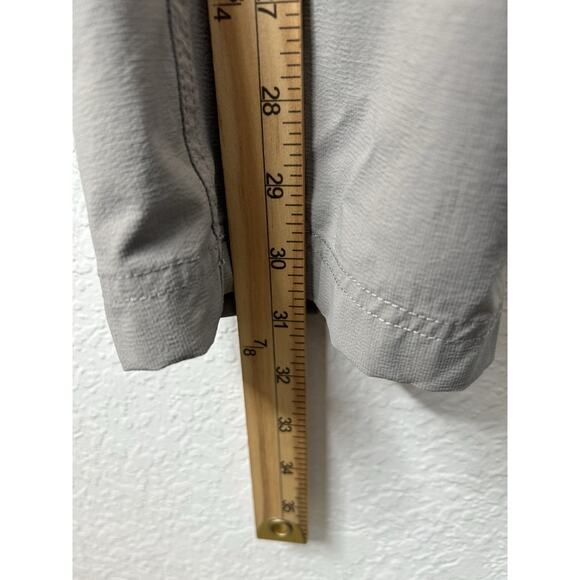 Duluth Trading Co Womens Size S x 31 Grey 40 Grit Flex Twill Bib Overalls Garden - Picture 10 of 11